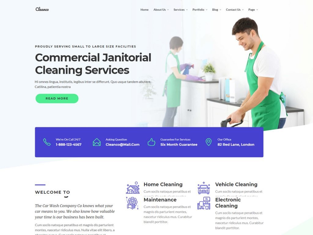 12+ Best Cleaning Company WordPress Themes 2022 – Best Quality ...