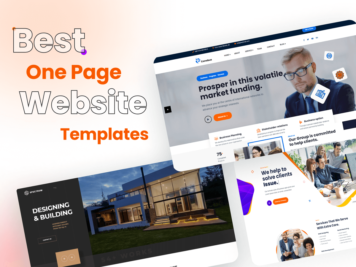 15  Best One Page Website Templates 2022 Best Quality WordPress