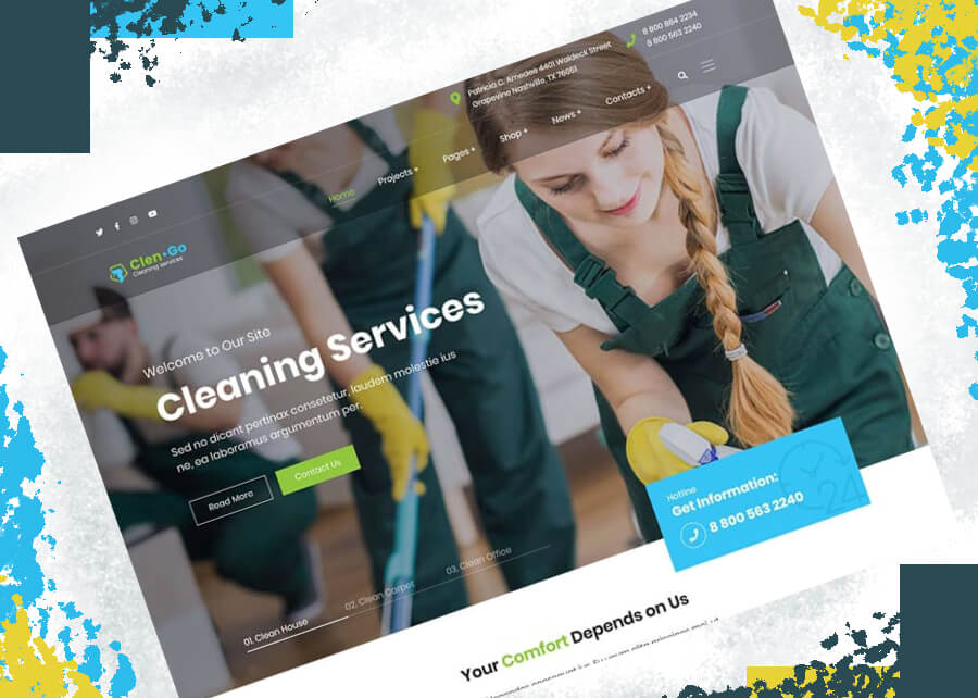 35+ Top Cleaning Services WordPress Theme 2021 – Best Quality WordPress ...