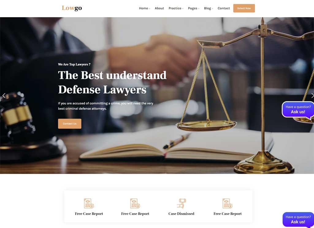 Wordpress themes lawyer