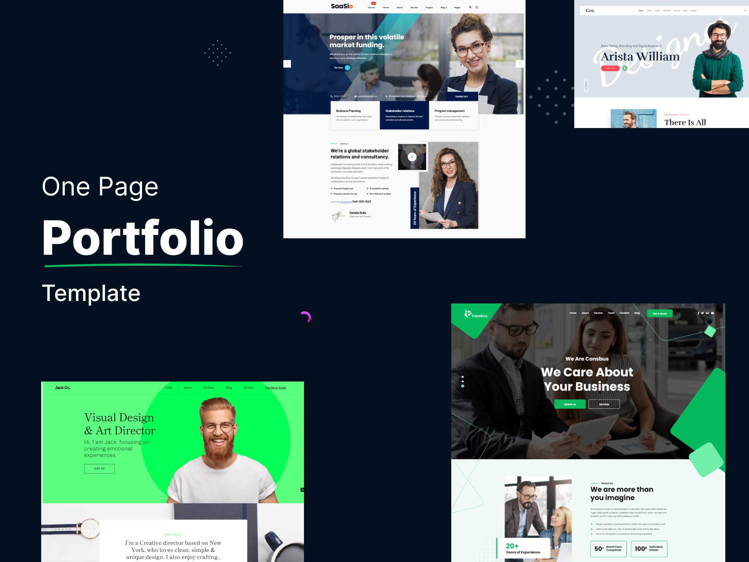 Best One Page Portfolio Template Of Best Quality WordPress Plugin HTML Templates