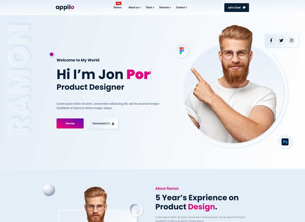 16+ Best One Page Portfolio Template of 2022 – Best Quality WordPress ...