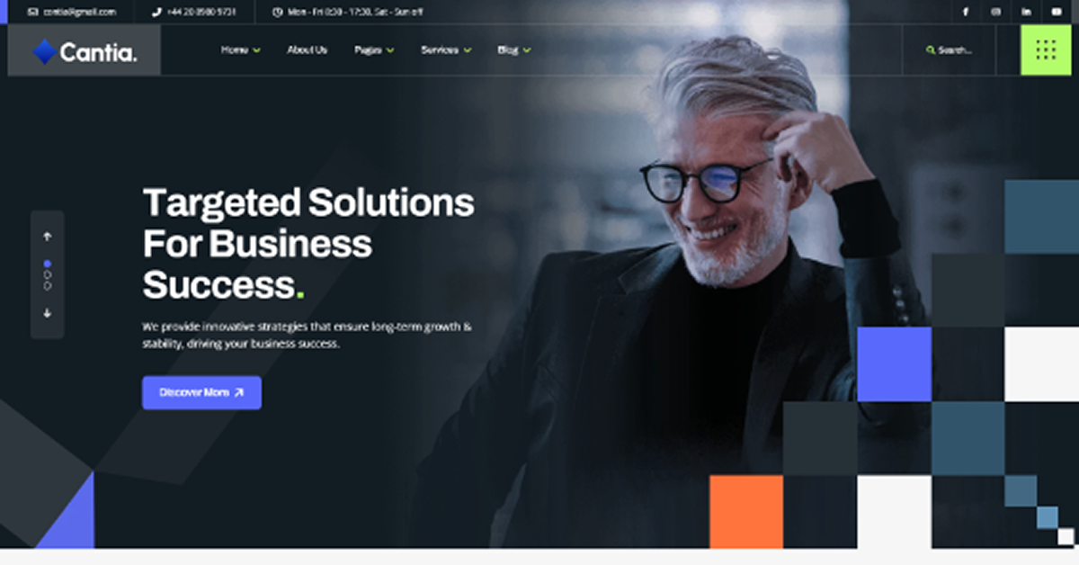 Cantia – Business Consulting WordPress Theme