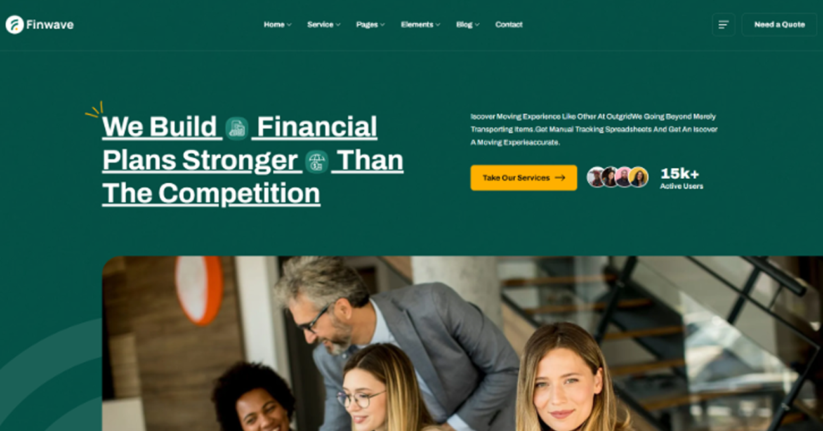 Finwave – Business and Finance WordPress Theme