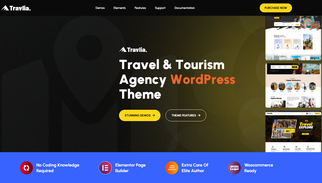 Travlia – Travel & Tour Booking WordPress Theme