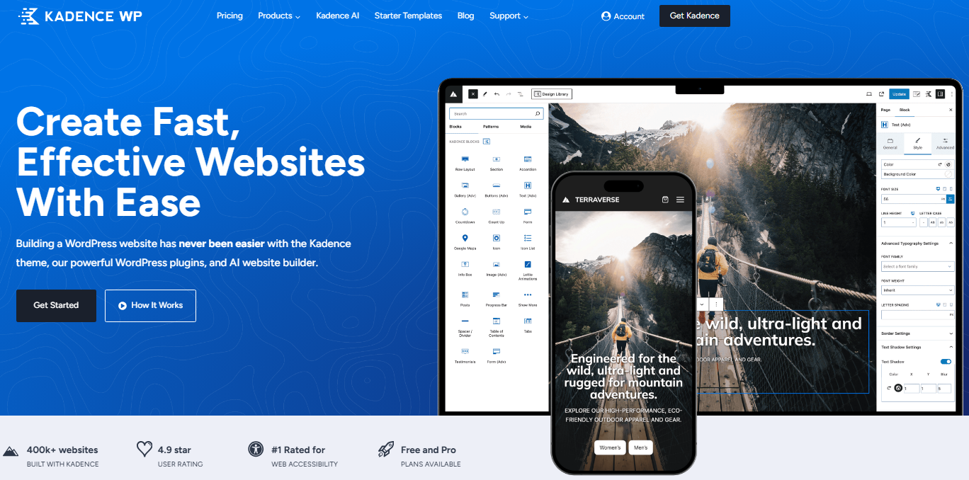 Kadence – Customizable & Lightweight WordPress Theme