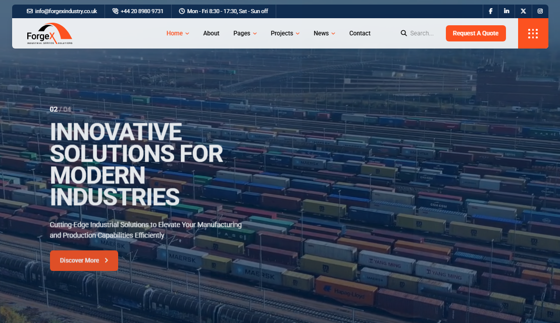 Forgex - Factory & Industry HTML Template 