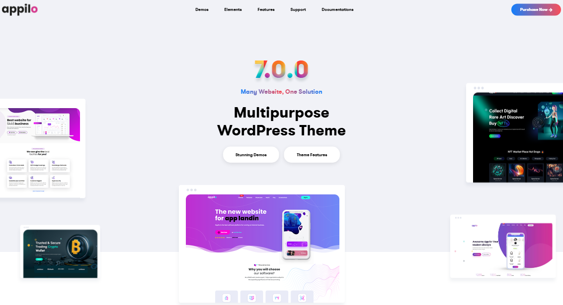 Appilo–App Landing Page WordPress Theme