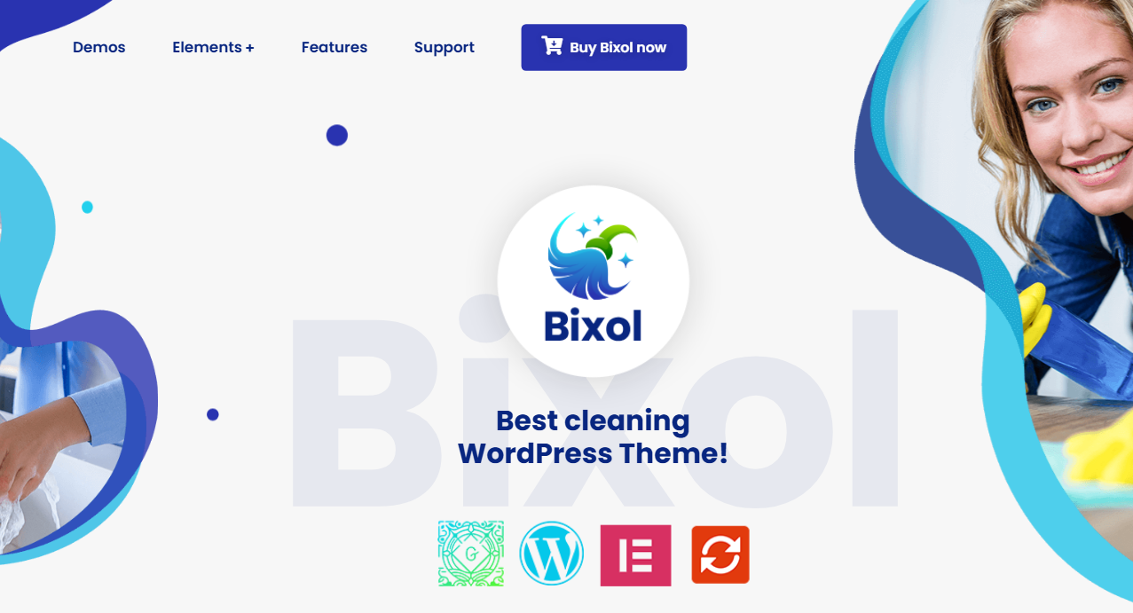 Bixol– Cleaning Services WordPress Theme