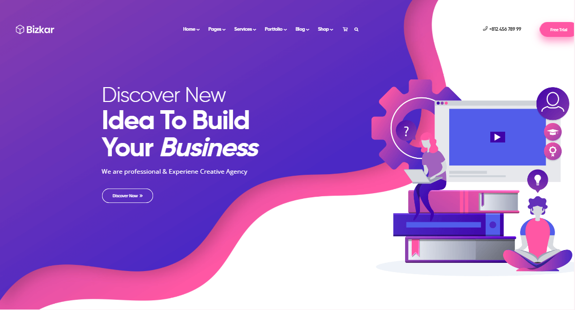 Bizkar – Creative Agency WordPress Theme