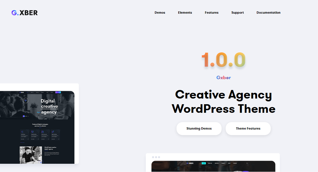 GXber – Creative Agency WordPress Theme