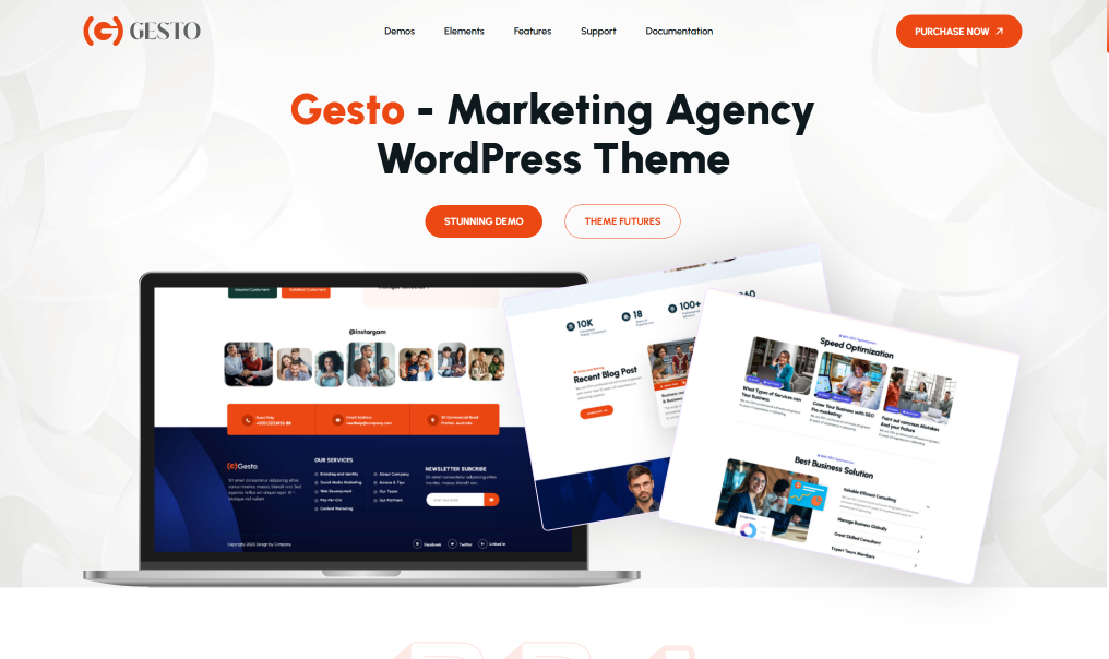 Gesto – Digital Marketing Agency WordPress Theme