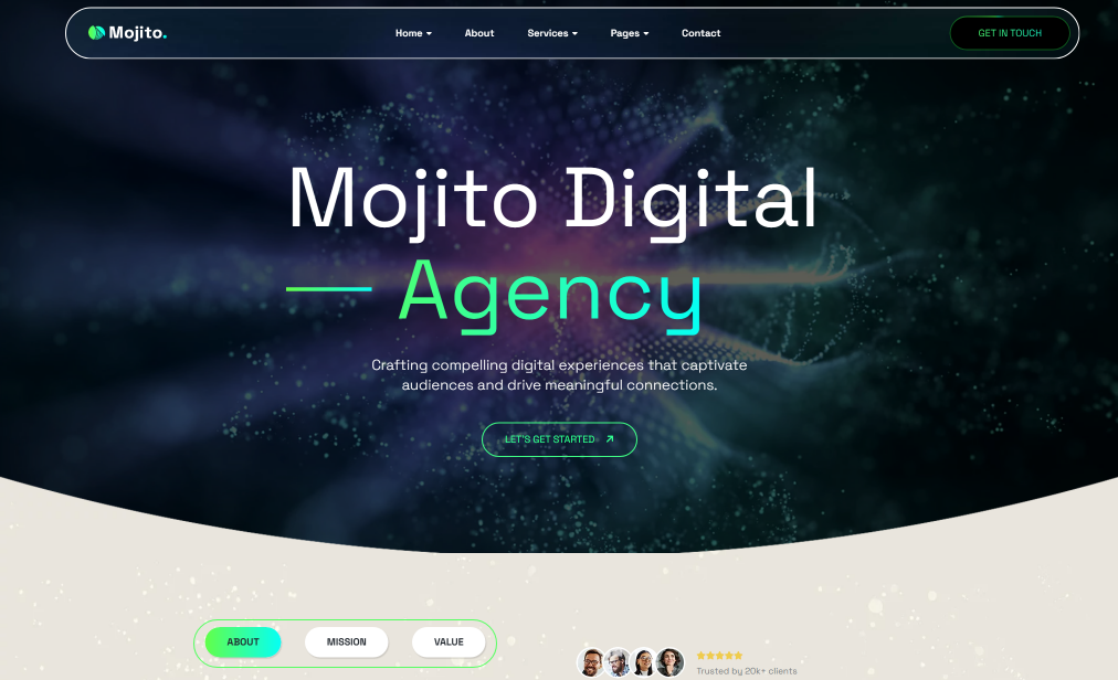 Mojito – Digital Agency WordPress Theme