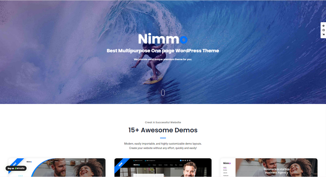 Nimmo – One Page WordPress Theme