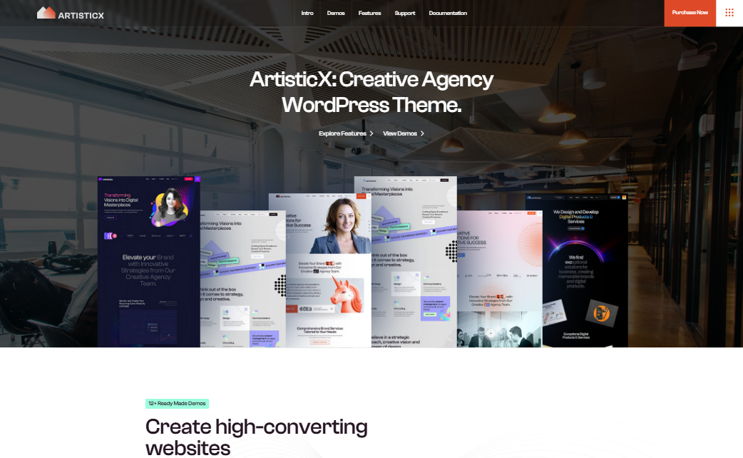 Artisticx – Creative Agency WordPress Theme
