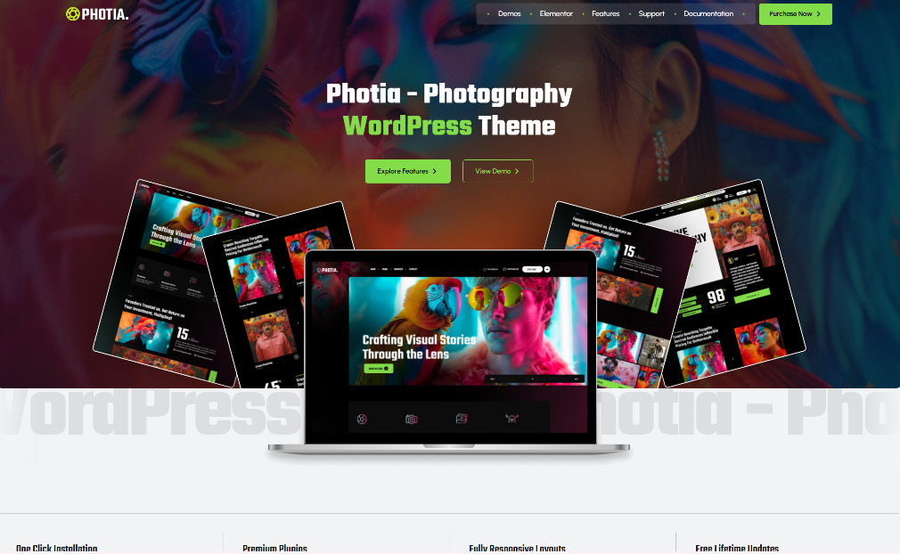 Photia – Photography Portfolio WordPress Theme