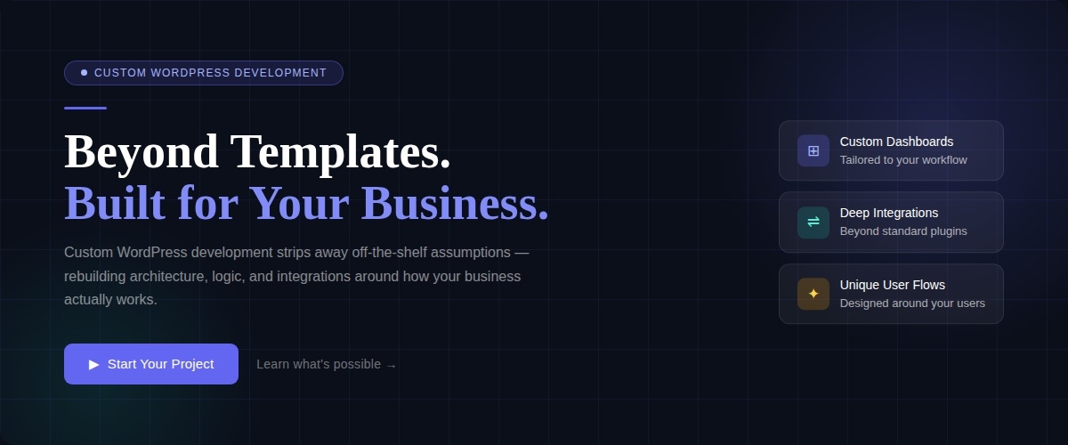 Custom WordPress Development Services