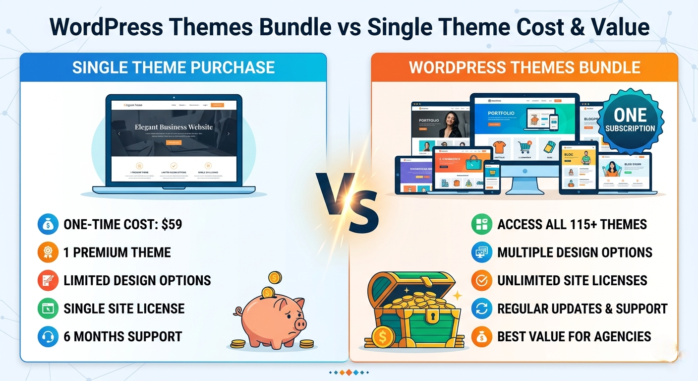 WordPress Themes Bundle vs Single Theme Purchase