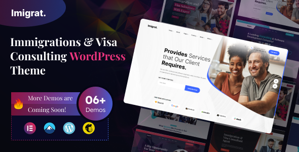 Imigrat – Immigration & Visa Consulting WordPress Theme