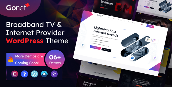 Gonet - Internet Provider & Satellite TV WordPress Theme